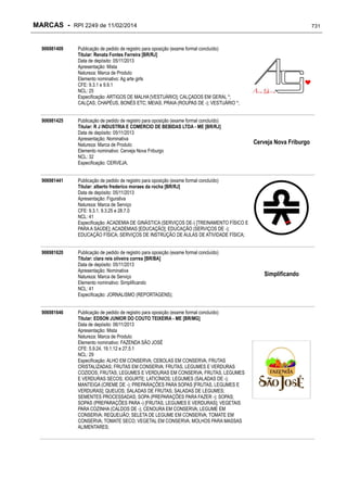 RPI - Marcas 2249 "Vervs Consultoria" 