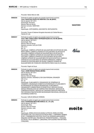 RPI - Marcas 2249 "Vervs Consultoria" 