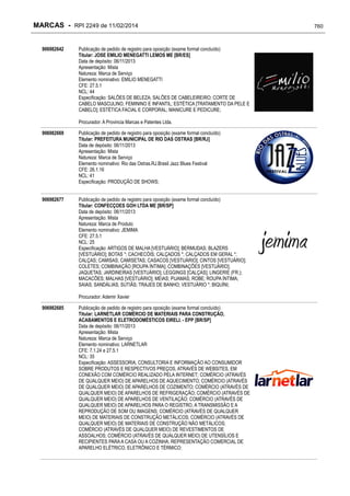 RPI - Marcas 2249 "Vervs Consultoria" 