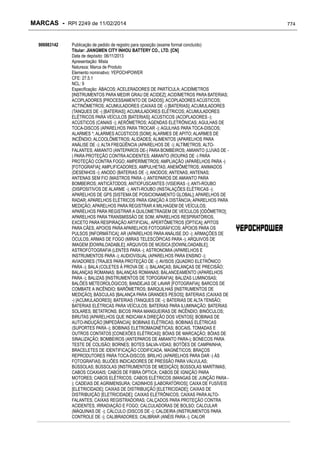 RPI - Marcas 2249 "Vervs Consultoria" 