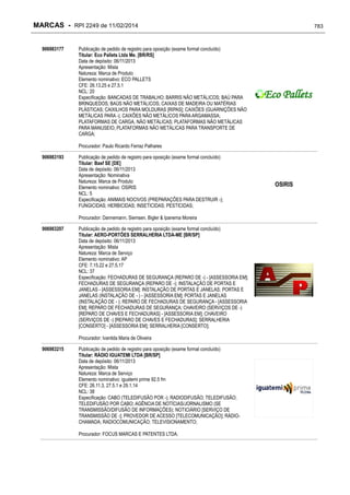 RPI - Marcas 2249 "Vervs Consultoria" 