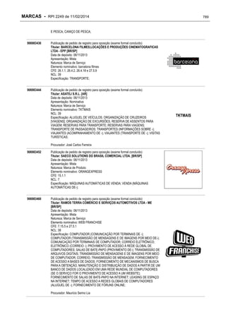 RPI - Marcas 2249 "Vervs Consultoria" 