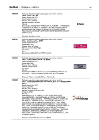 RPI - Marcas 2249 "Vervs Consultoria" 