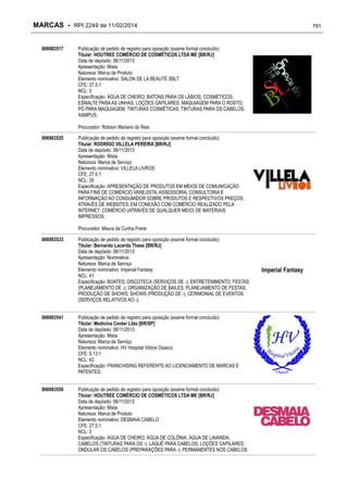 RPI - Marcas 2249 "Vervs Consultoria" 
