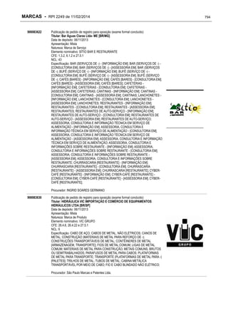 RPI - Marcas 2249 "Vervs Consultoria" 