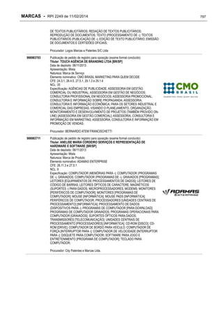 RPI - Marcas 2249 "Vervs Consultoria" 