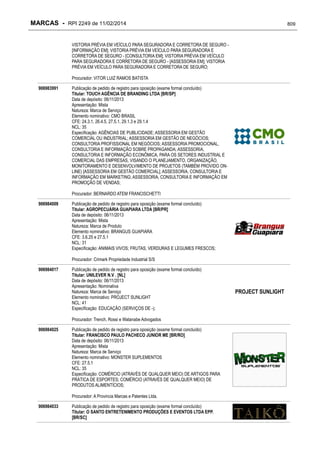 RPI - Marcas 2249 "Vervs Consultoria" 