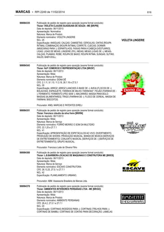 RPI - Marcas 2249 "Vervs Consultoria" 
