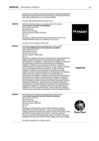 RPI - Marcas 2249 "Vervs Consultoria" 