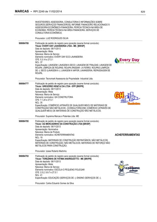 RPI - Marcas 2249 "Vervs Consultoria" 