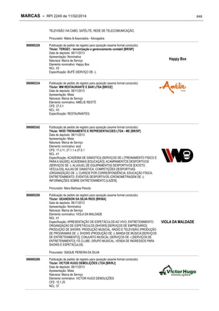 RPI - Marcas 2249 "Vervs Consultoria" 
