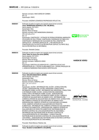 RPI - Marcas 2249 "Vervs Consultoria" 