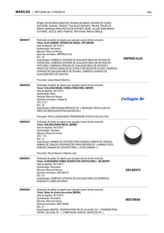 RPI - Marcas 2249 "Vervs Consultoria" 