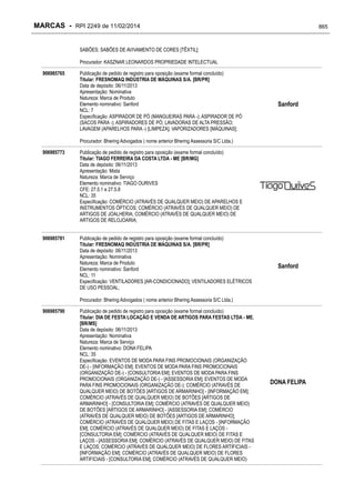 RPI - Marcas 2249 "Vervs Consultoria" 