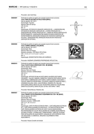 RPI - Marcas 2249 "Vervs Consultoria" 