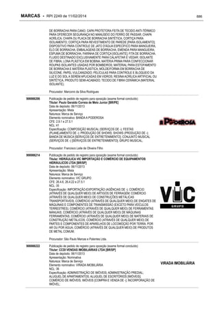 RPI - Marcas 2249 "Vervs Consultoria" 