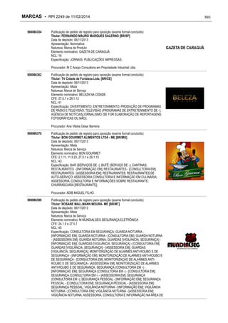 RPI - Marcas 2249 "Vervs Consultoria" 