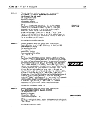 RPI - Marcas 2249 "Vervs Consultoria" 