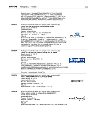 RPI - Marcas 2249 "Vervs Consultoria" 