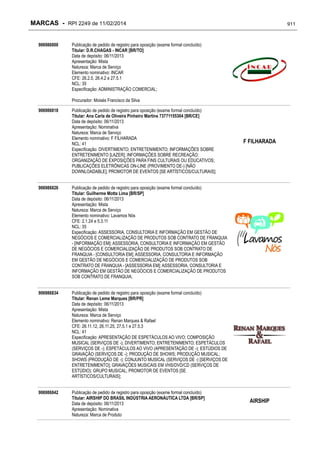 RPI - Marcas 2249 "Vervs Consultoria" 