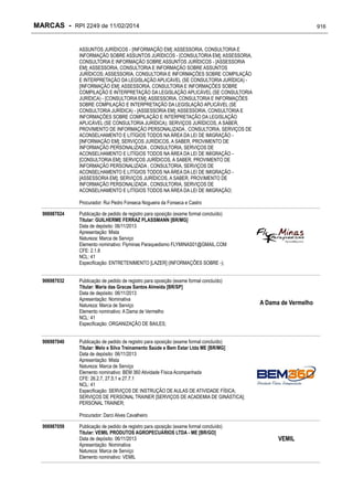 RPI - Marcas 2249 "Vervs Consultoria" 