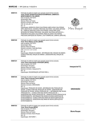 RPI - Marcas 2249 "Vervs Consultoria" 