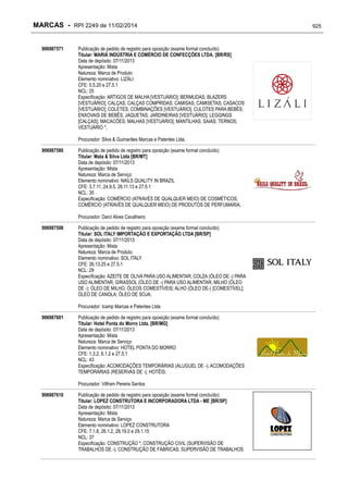 RPI - Marcas 2249 "Vervs Consultoria" 