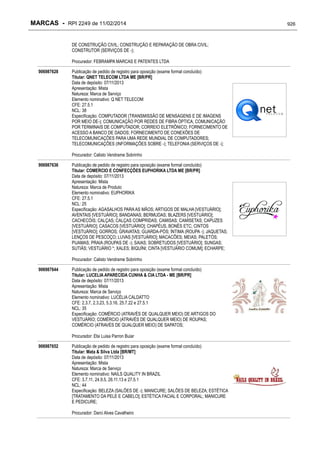 RPI - Marcas 2249 "Vervs Consultoria" 