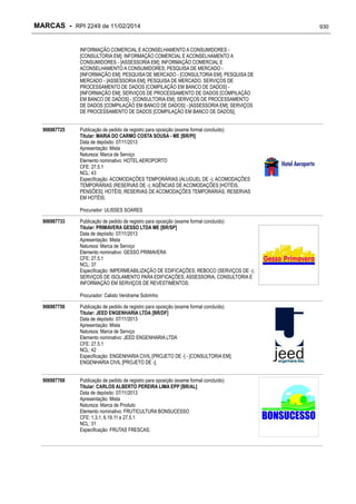 RPI - Marcas 2249 "Vervs Consultoria" 