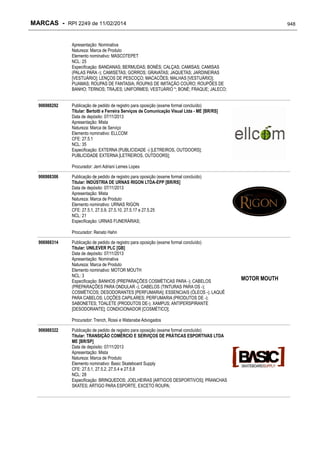 RPI - Marcas 2249 "Vervs Consultoria" 