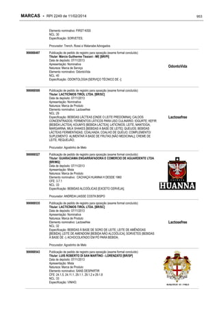 RPI - Marcas 2249 "Vervs Consultoria" 