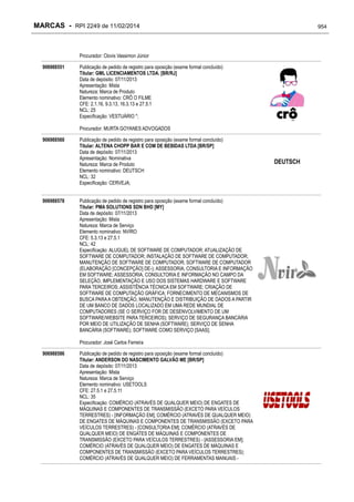 RPI - Marcas 2249 "Vervs Consultoria" 