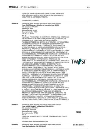 RPI - Marcas 2249 "Vervs Consultoria" 