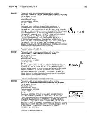 RPI - Marcas 2249 "Vervs Consultoria" 