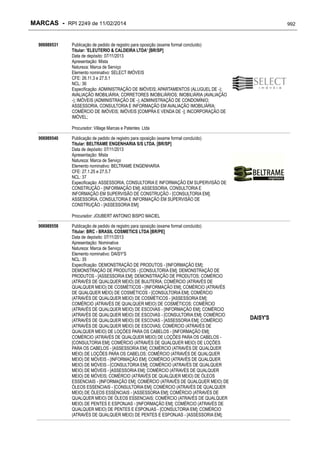 RPI - Marcas 2249 "Vervs Consultoria" 