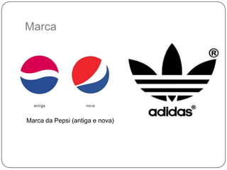 TipografiaMarcaÉ a representação simbólica de uma empresa/instituição, que permite identificá-la de maneira rápida;Pode apenas ser um signo, um símbolo ou um ícone ou até mesmo uma simples palavra;Associa-se a uma representação gráfica no âmbito e competência do designer gráfico, em que a marca pode ser representada graficamente por uma junção de um símbolo e/ou logótipo, individualmente ou combinado.