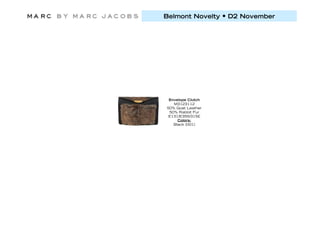 Belmont Novelty • D2 November




 Envelope Clutch
   M3123112
50% Goat Leather
 50% Rabbit Fur
 E131/E355/315£
     Colors:
   Black (001)
 