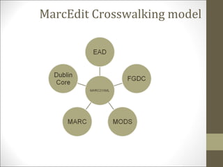 MarcEdit Crosswalking model
 