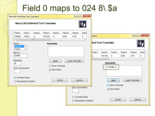 Field 0 maps to 024 8\ $a