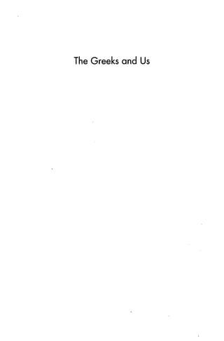 The Greeks and Us
 