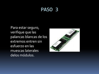 PASO 4     Cuando haya asentado bien sobre el socket, baje la palanca para asegurarlo.