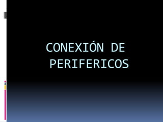 CONEXIÓN ELECTRICA DE TODO EL SISTEMA