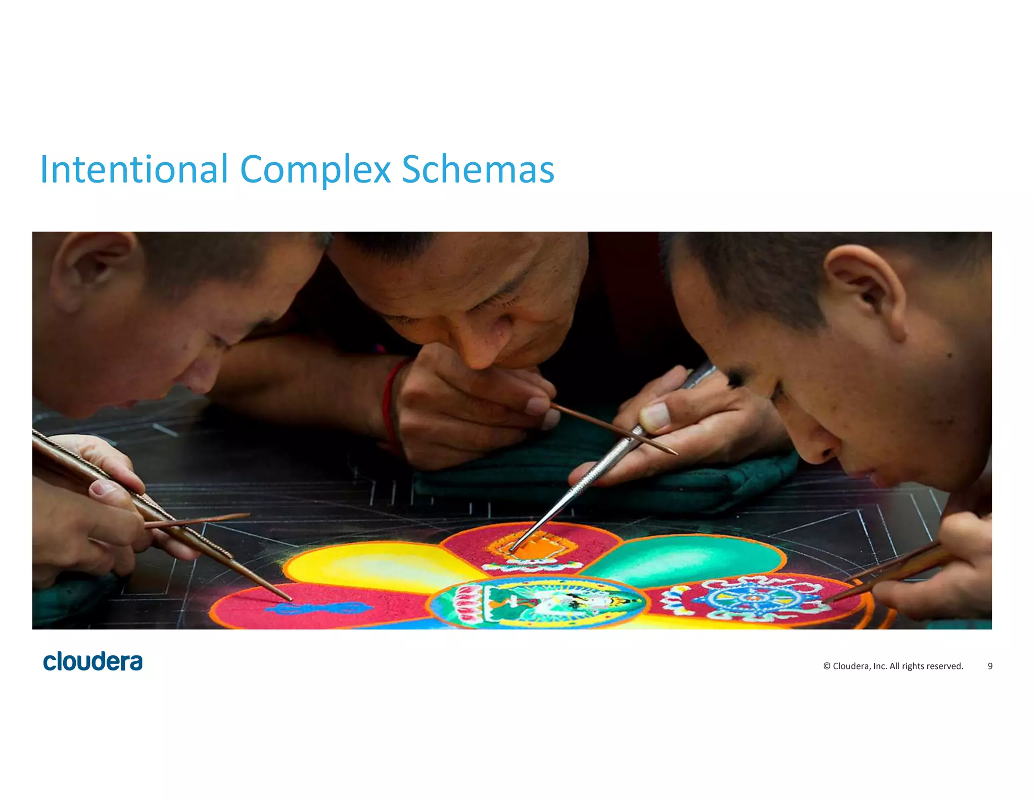 9© Cloudera, Inc. All rights reserved.
Intentional Complex Schemas
 