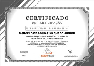 MARCELO DE AGUIAR MACHADO JÚNIOR
 