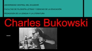 UNIVERSIDAD CENTRAL DEL ECUADOR
FACULTAD DE FILOSOFÍA LETRAS Y CIENCIAS DE LA EDUCACIÓN
PEDAGOGÍA DE LA LENGUA Y LA LITERATURA
 
