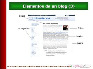 Elementos de un blog (3) 
