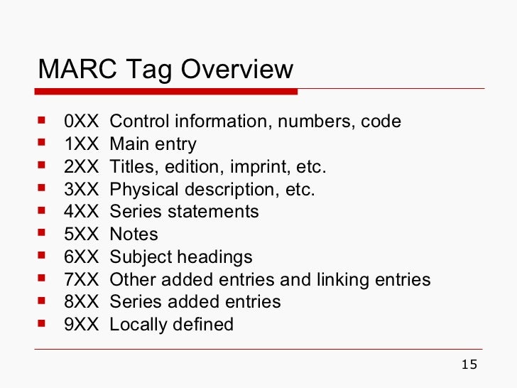 Marc format
