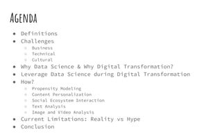 Data Science Salon: Digital Transformation: The Data Science Catalyst