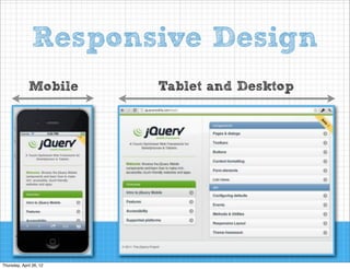 Introduction to jQuery Mobile - Web Deliver for All | PDF