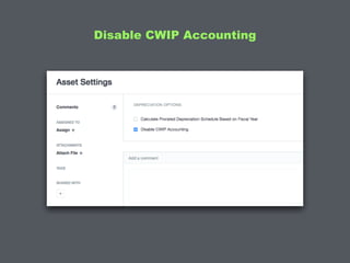 Disable CWIP Accounting
 